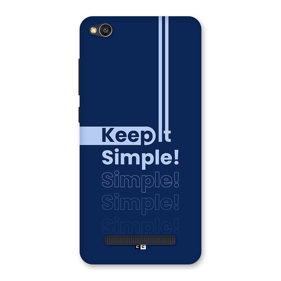 Keep It Simple Back Case for Redmi 4A