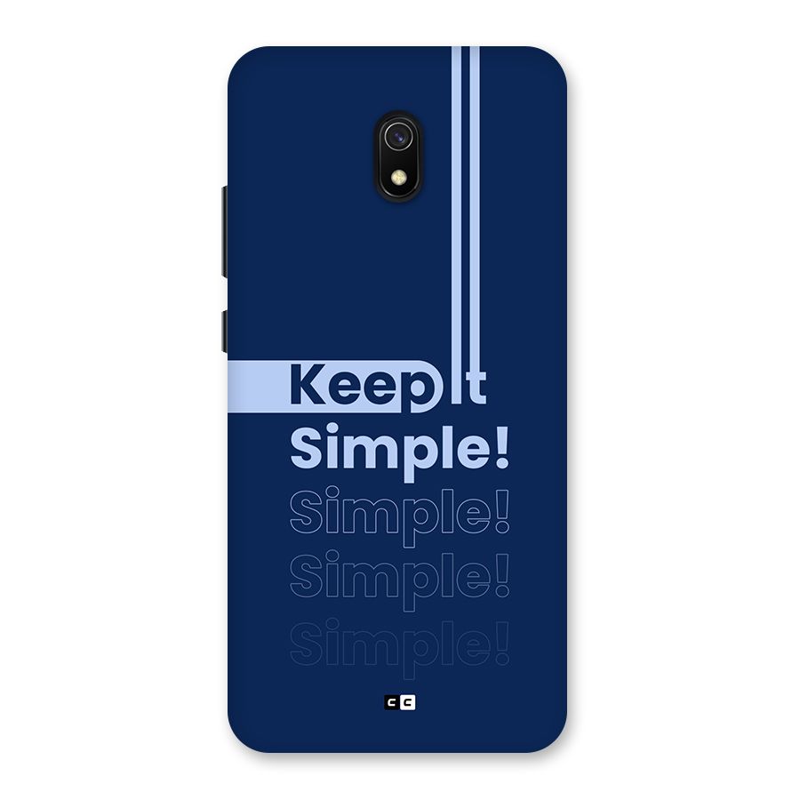 Keep It Simple Back Case for Redmi 8A