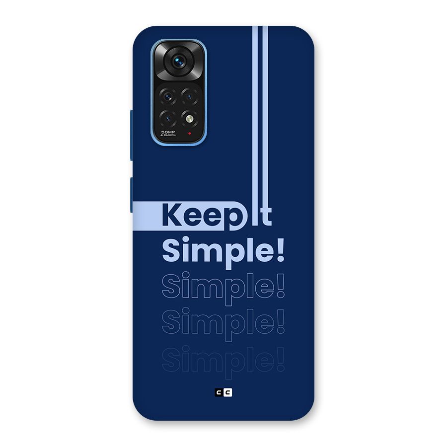 Keep It Simple Back Case for Redmi Note 11