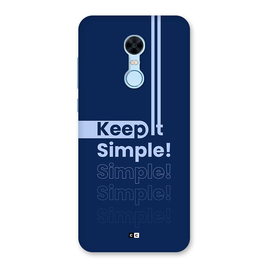 Keep It Simple Back Case for Redmi Note 5