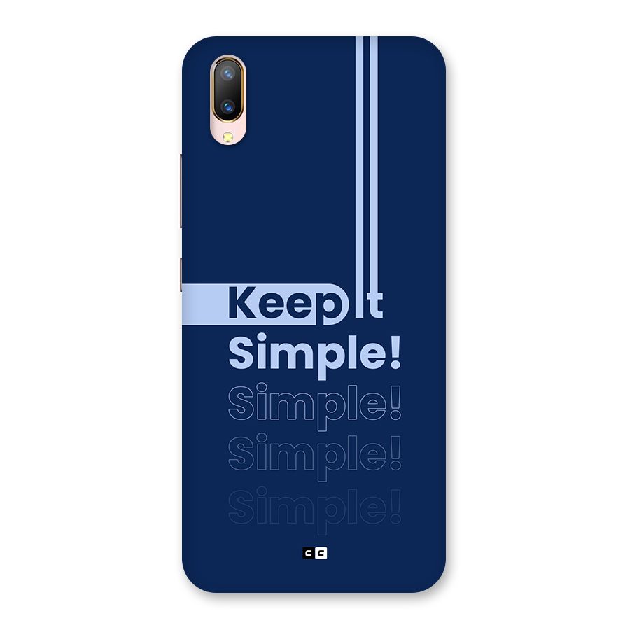 Keep It Simple Back Case for Vivo V11 Pro