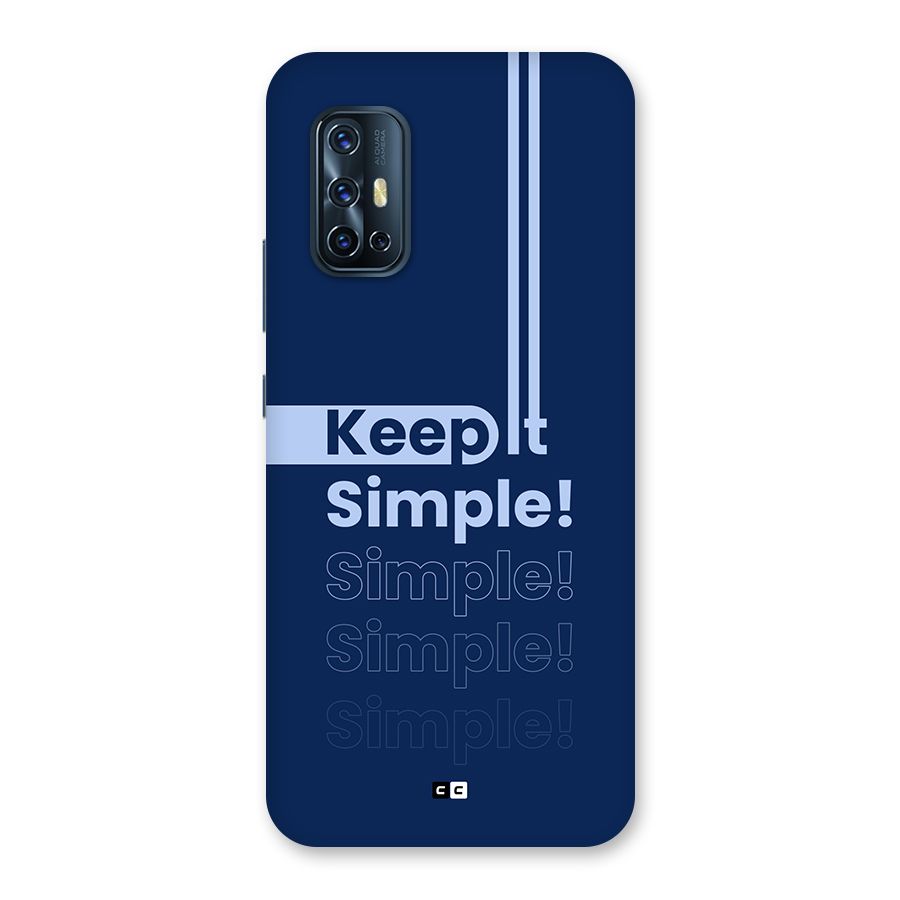Keep It Simple Back Case for Vivo V17