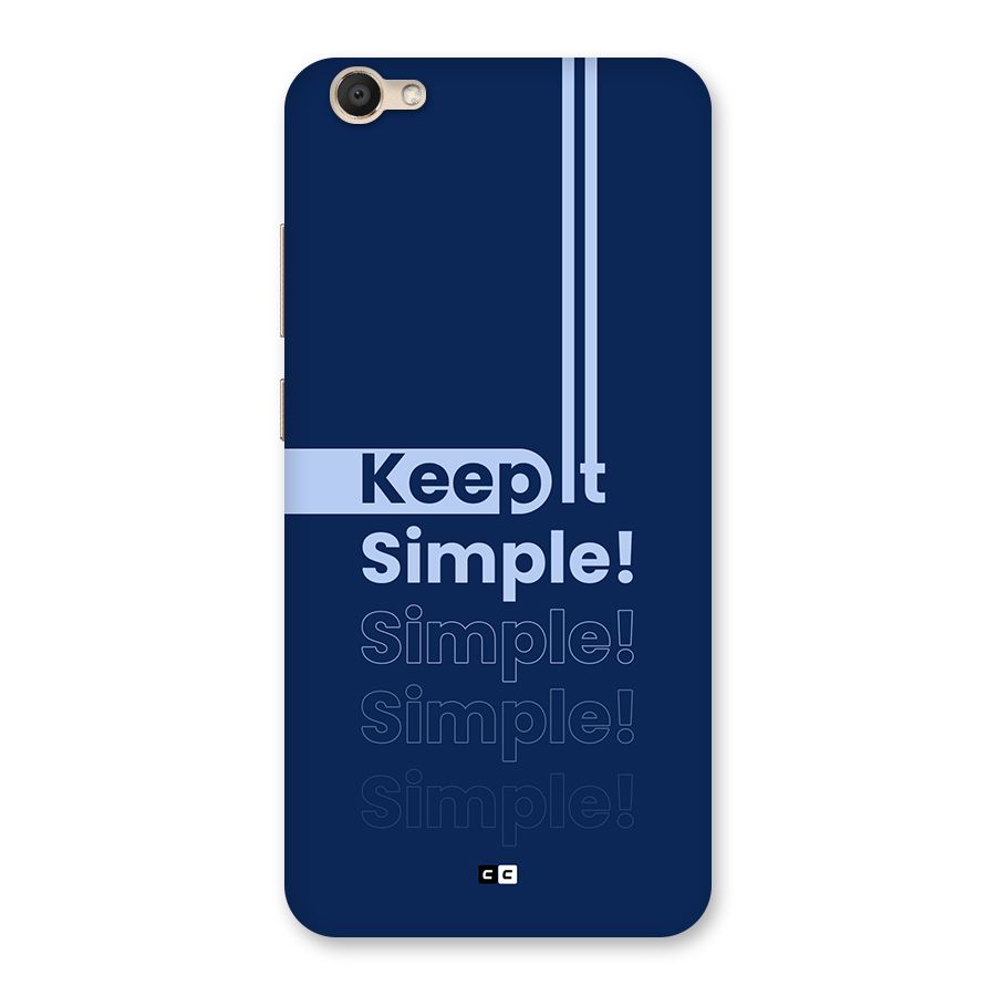 Keep It Simple Back Case for Vivo V5