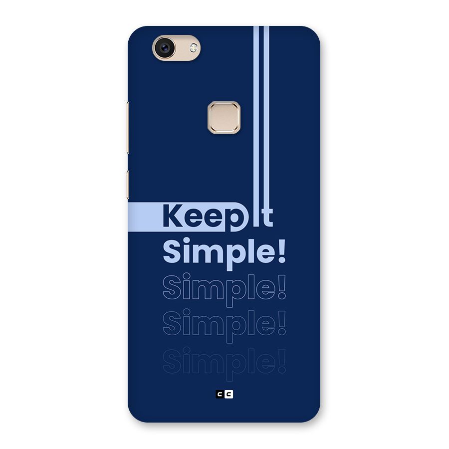 Keep It Simple Back Case for Vivo V7