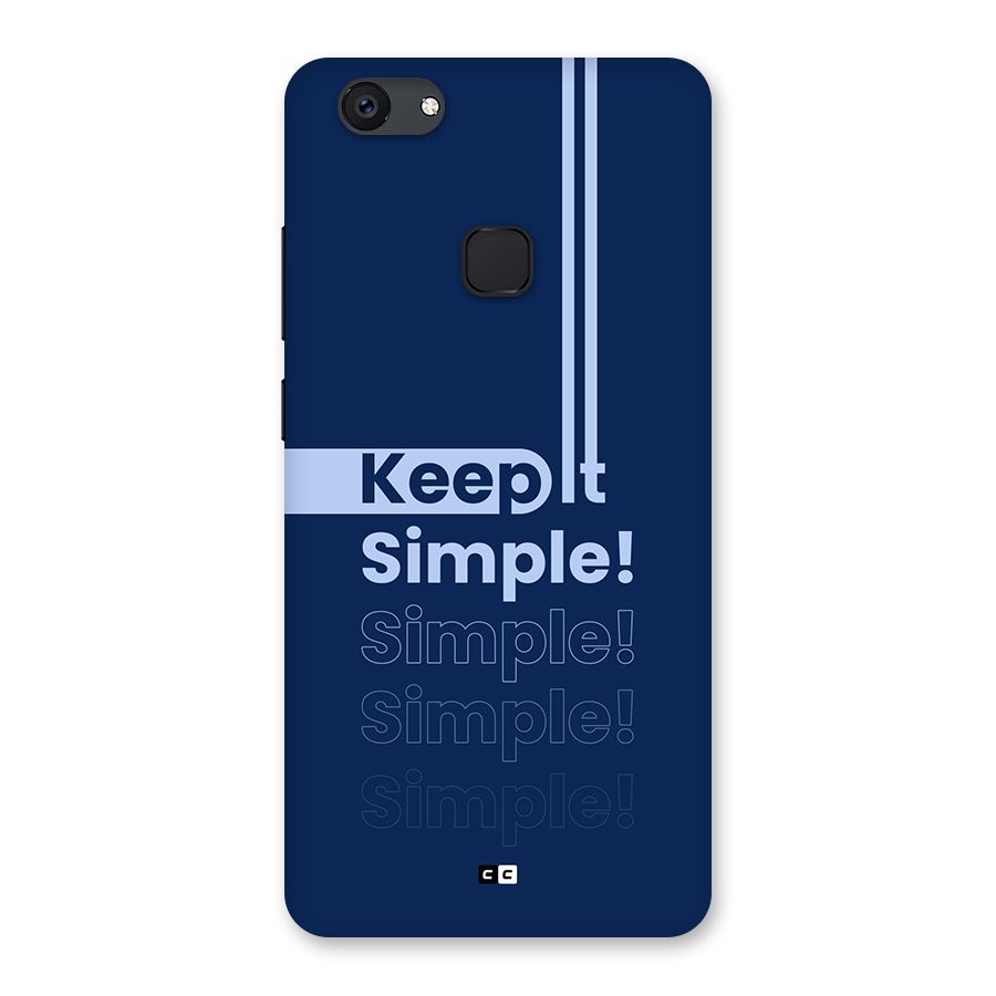 Keep It Simple Back Case for Vivo V7 Plus