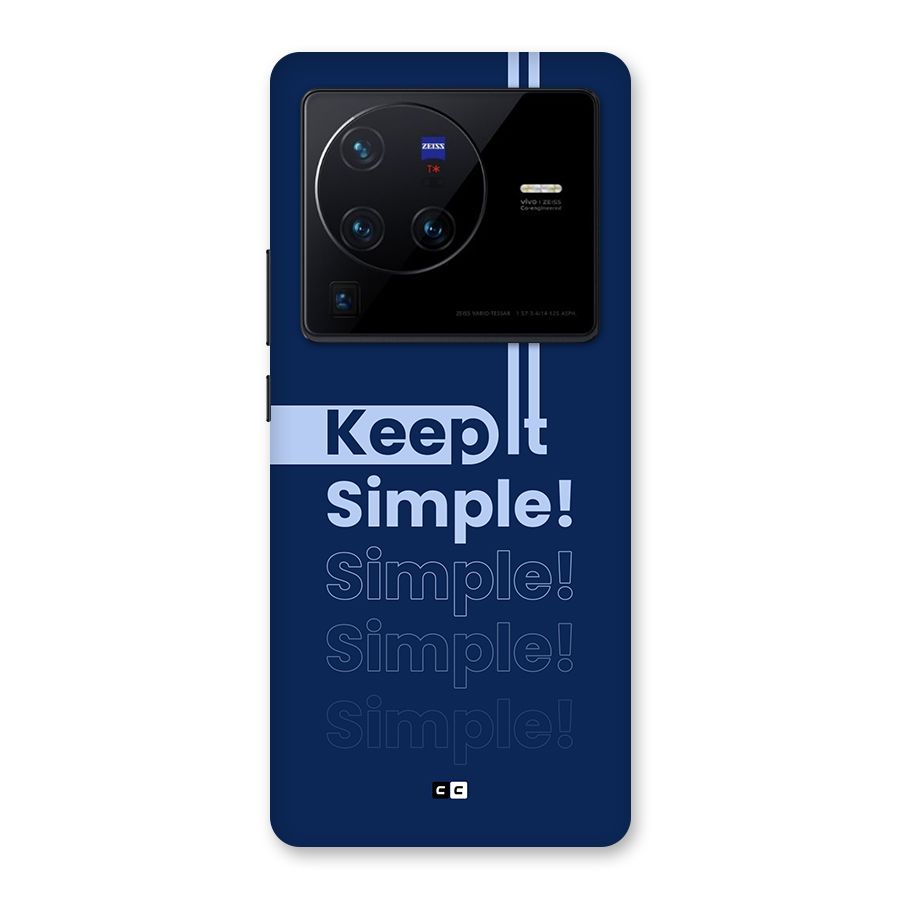Keep It Simple Back Case for Vivo X80 Pro