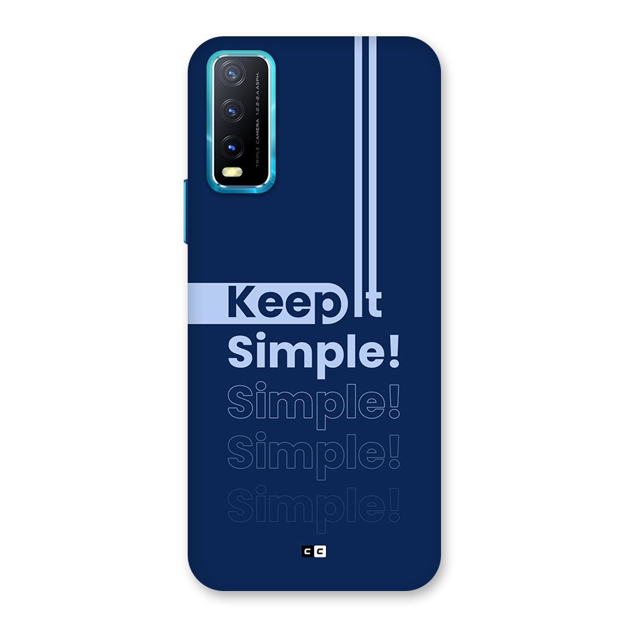 Keep It Simple Back Case for Vivo Y20G