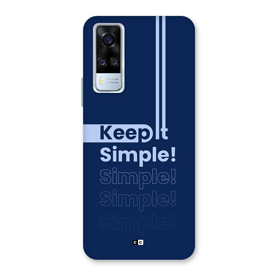 Keep It Simple Back Case for Vivo Y31