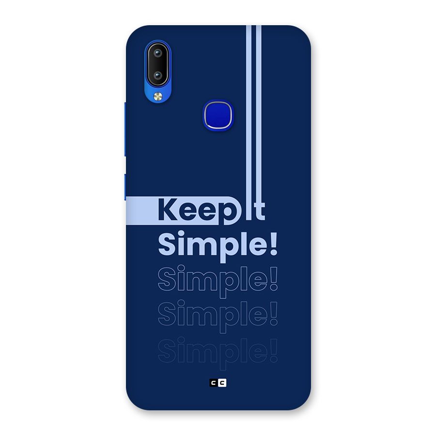 Keep It Simple Back Case for Vivo Y91