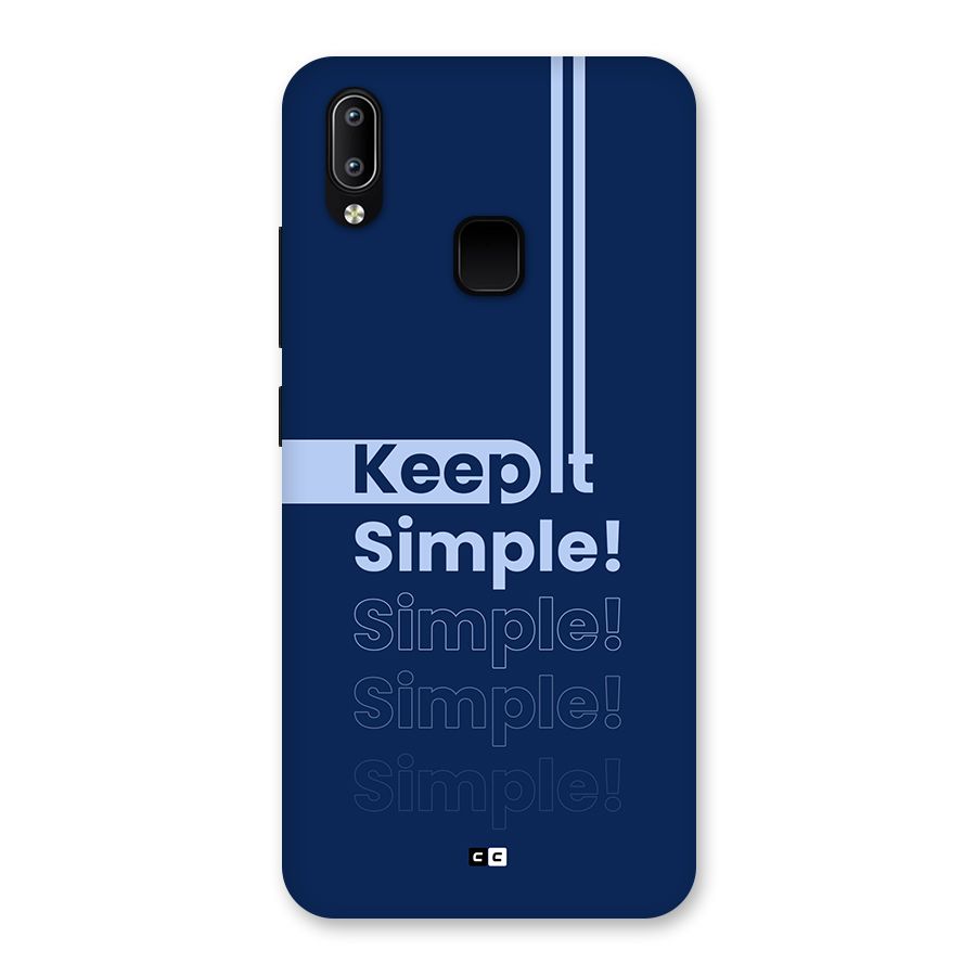 Keep It Simple Back Case for Vivo Y93