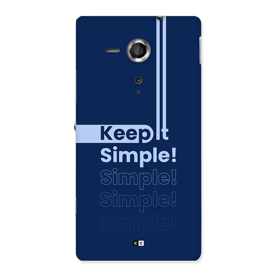 Keep It Simple Back Case for Xperia Sp