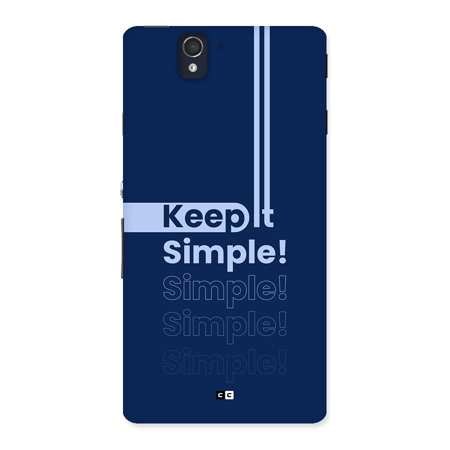 Keep It Simple Back Case for Xperia Z