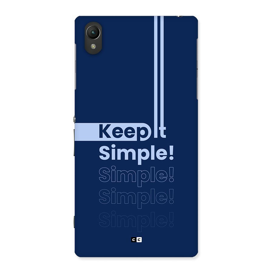 Keep It Simple Back Case for Xperia Z1