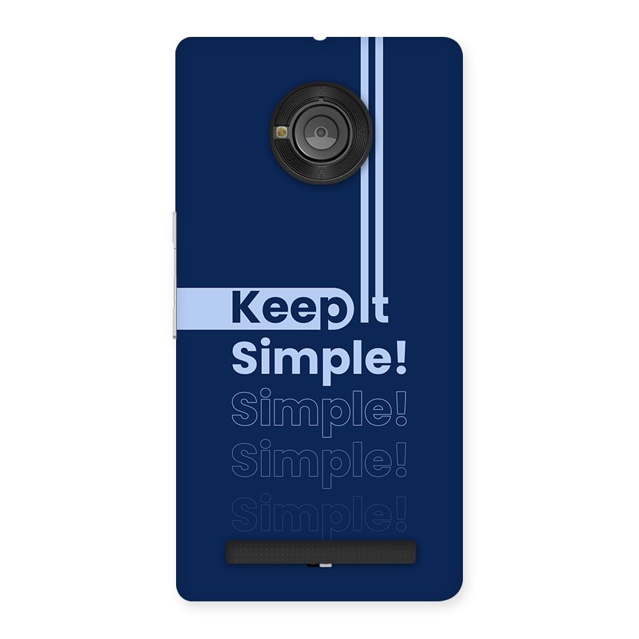 Keep It Simple Back Case for Yunique