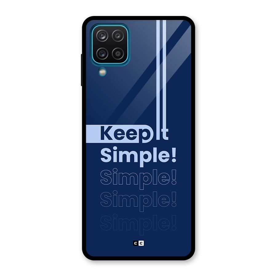 Keep It Simple Glass Back Case for Galaxy A12