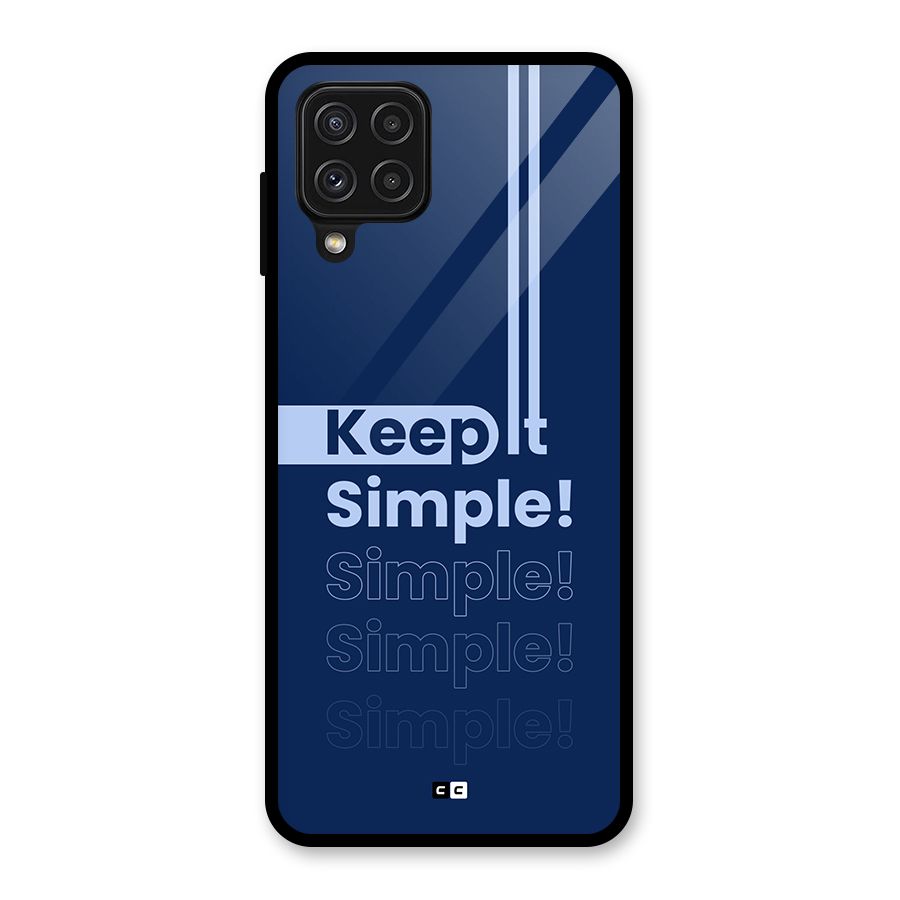 Keep It Simple Glass Back Case for Galaxy A22 4G