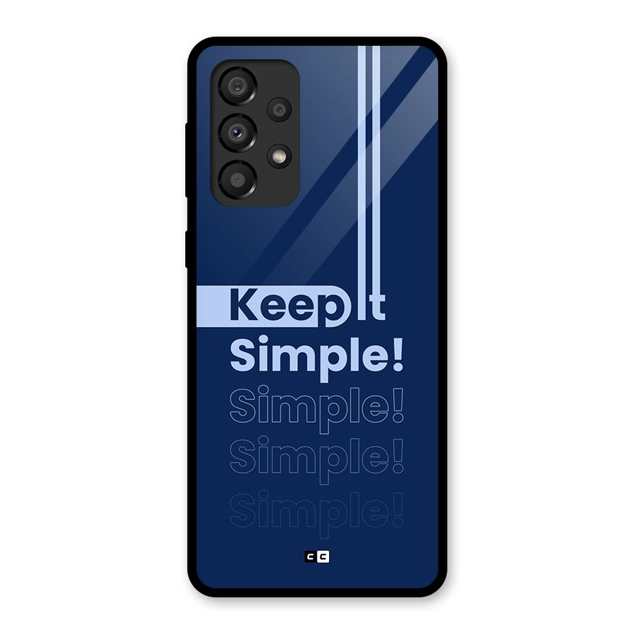 Keep It Simple Glass Back Case for Galaxy A33 5G