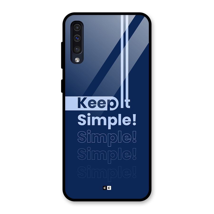 Keep It Simple Glass Back Case for Galaxy A50s