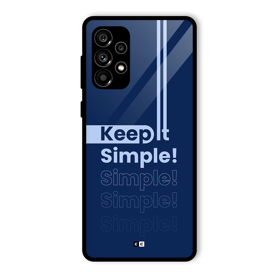 Keep It Simple Glass Back Case for Galaxy A73 5G