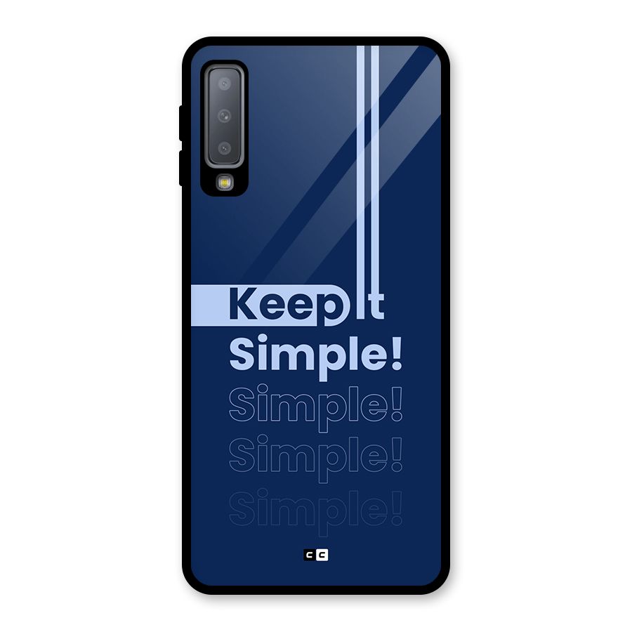 Keep It Simple Glass Back Case for Galaxy A7 (2018)