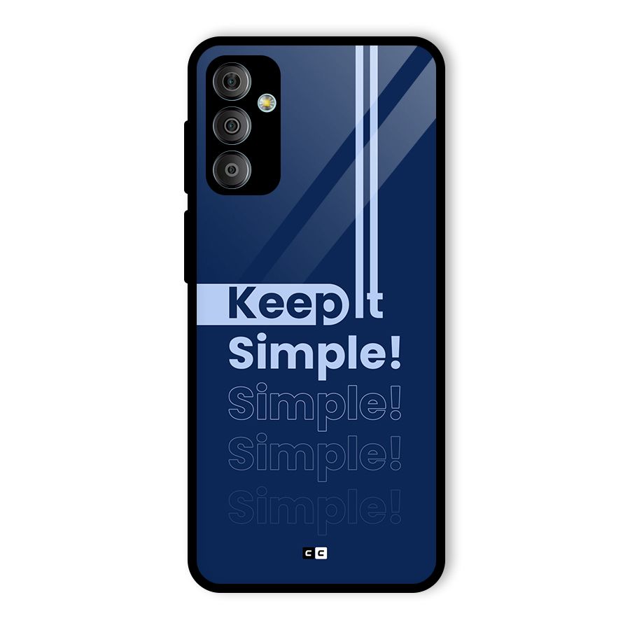 Keep It Simple Glass Back Case for Galaxy F23