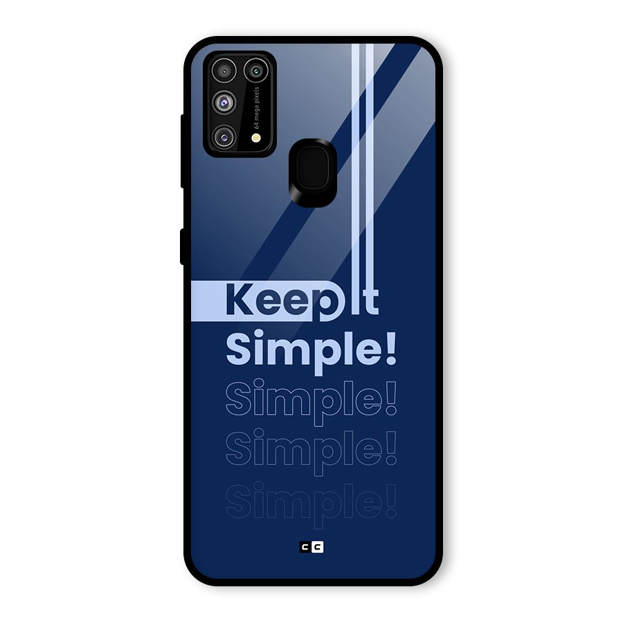 Keep It Simple Glass Back Case for Galaxy F41