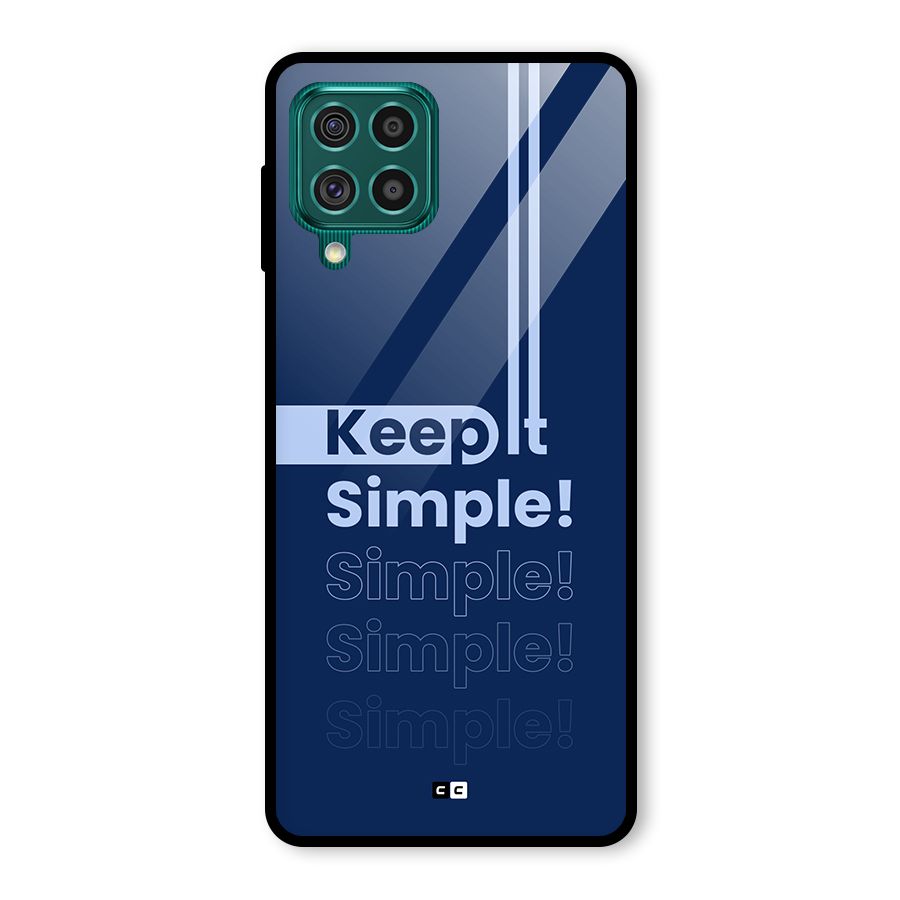 Keep It Simple Glass Back Case for Galaxy F62
