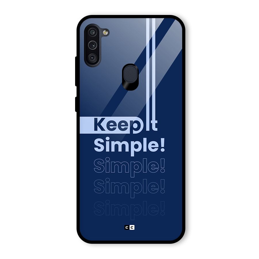 Keep It Simple Glass Back Case for Galaxy M11