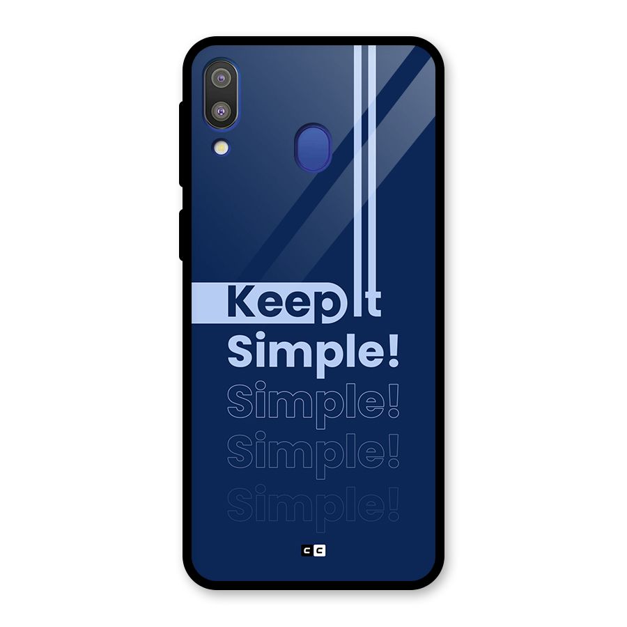 Keep It Simple Glass Back Case for Galaxy M20