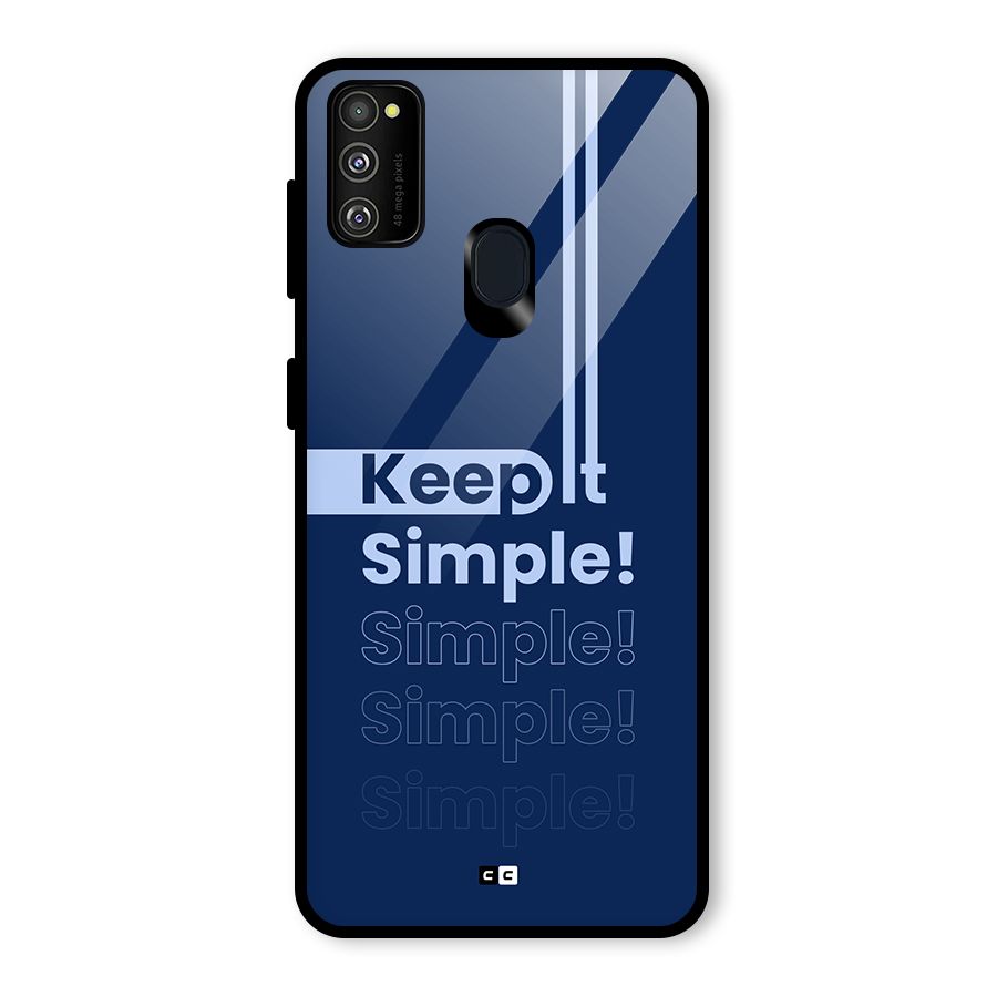 Keep It Simple Glass Back Case for Galaxy M21