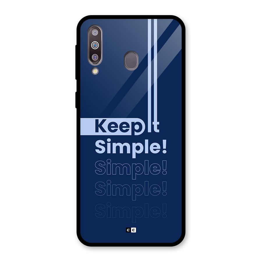 Keep It Simple Glass Back Case for Galaxy M30