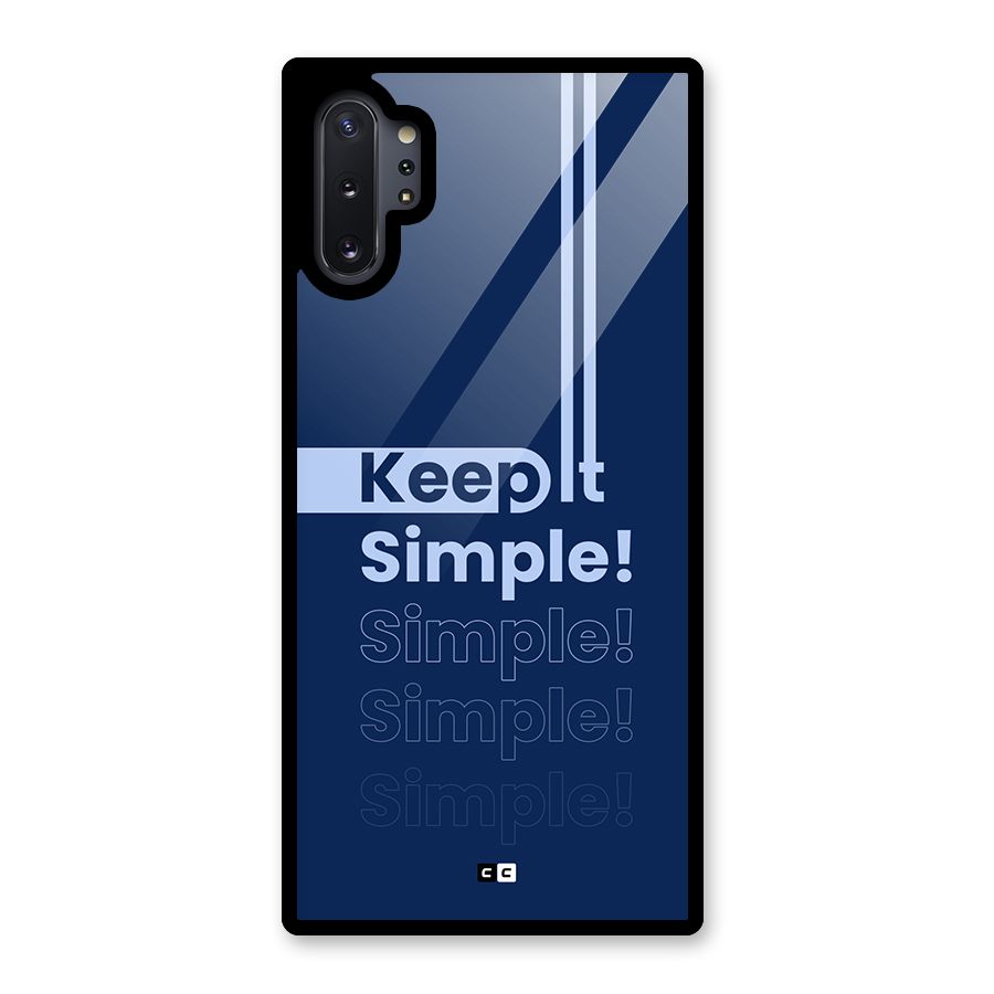 Keep It Simple Glass Back Case for Galaxy Note 10 Plus