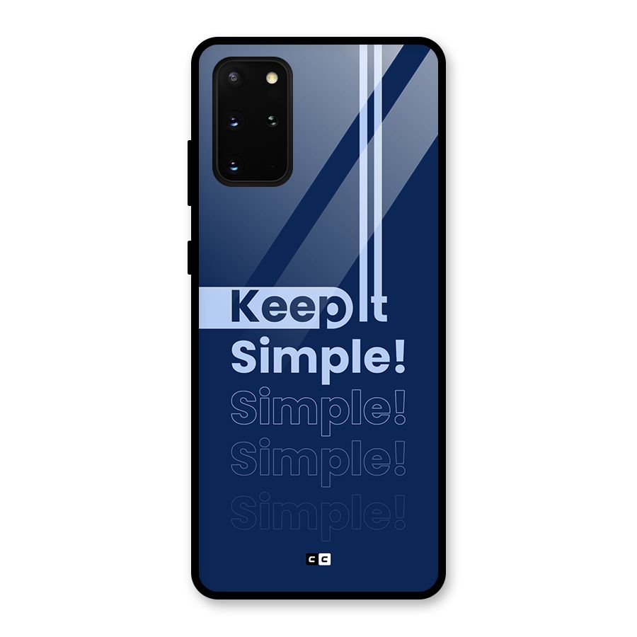Keep It Simple Glass Back Case for Galaxy S20 Plus