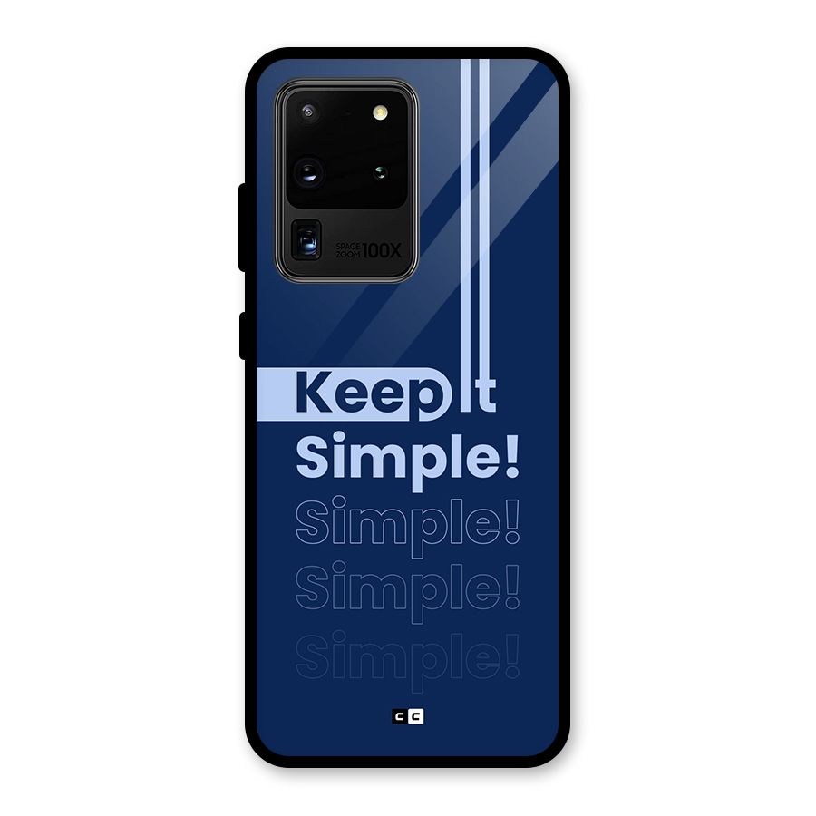 Keep It Simple Glass Back Case for Galaxy S20 Ultra