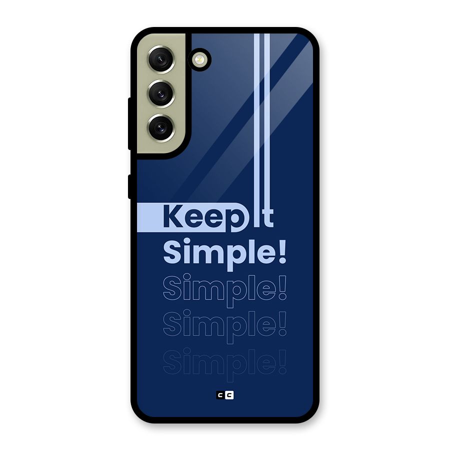 Keep It Simple Glass Back Case for Galaxy S21 FE 5G