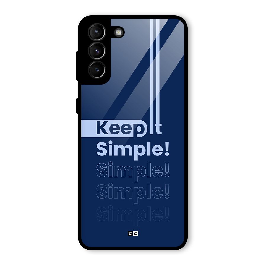 Keep It Simple Glass Back Case for Galaxy S21 Plus