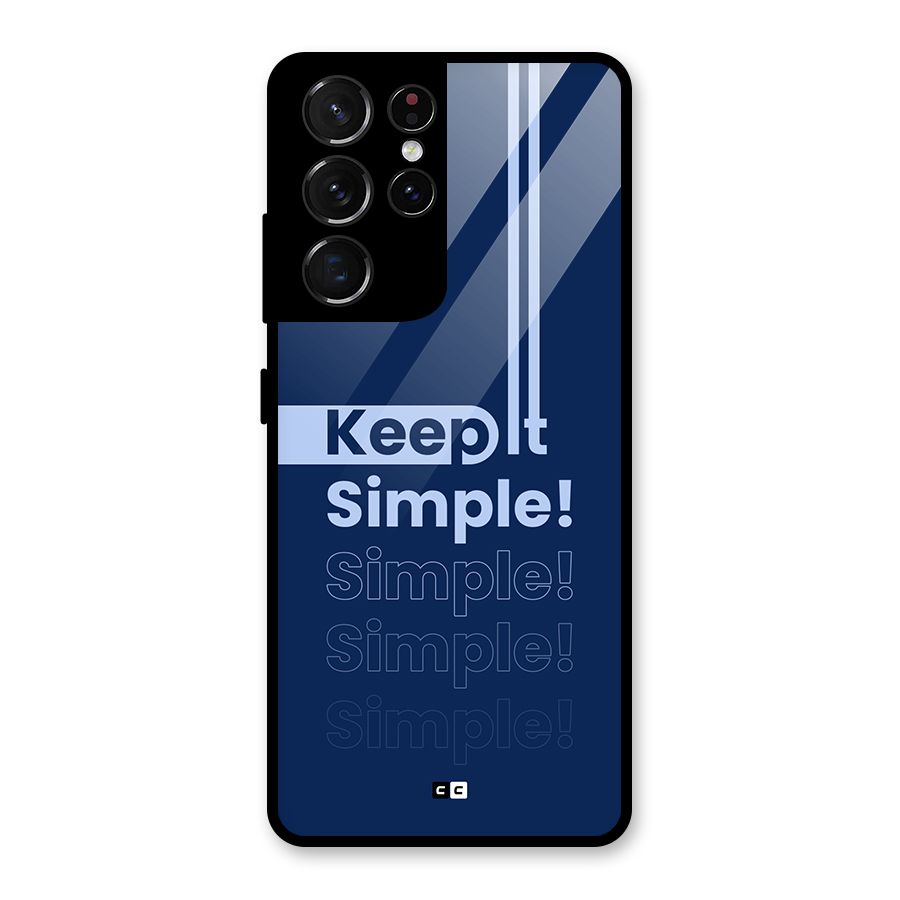 Keep It Simple Glass Back Case for Galaxy S21 Ultra 5G