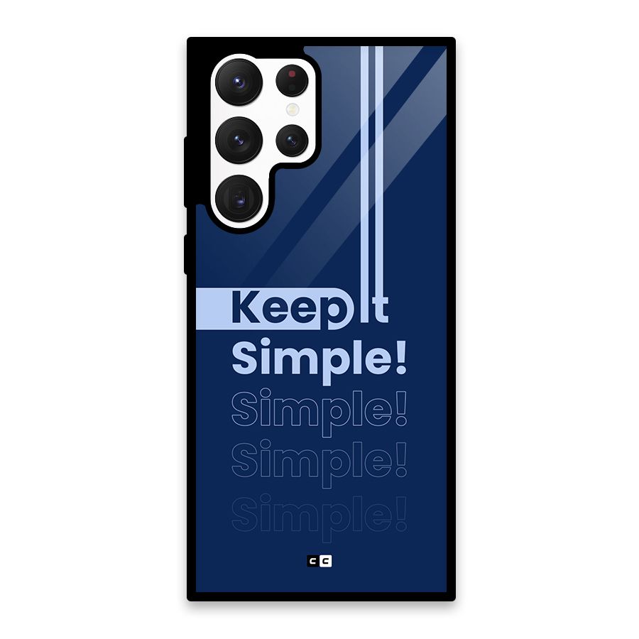 Keep It Simple Glass Back Case for Galaxy S22 Ultra 5G
