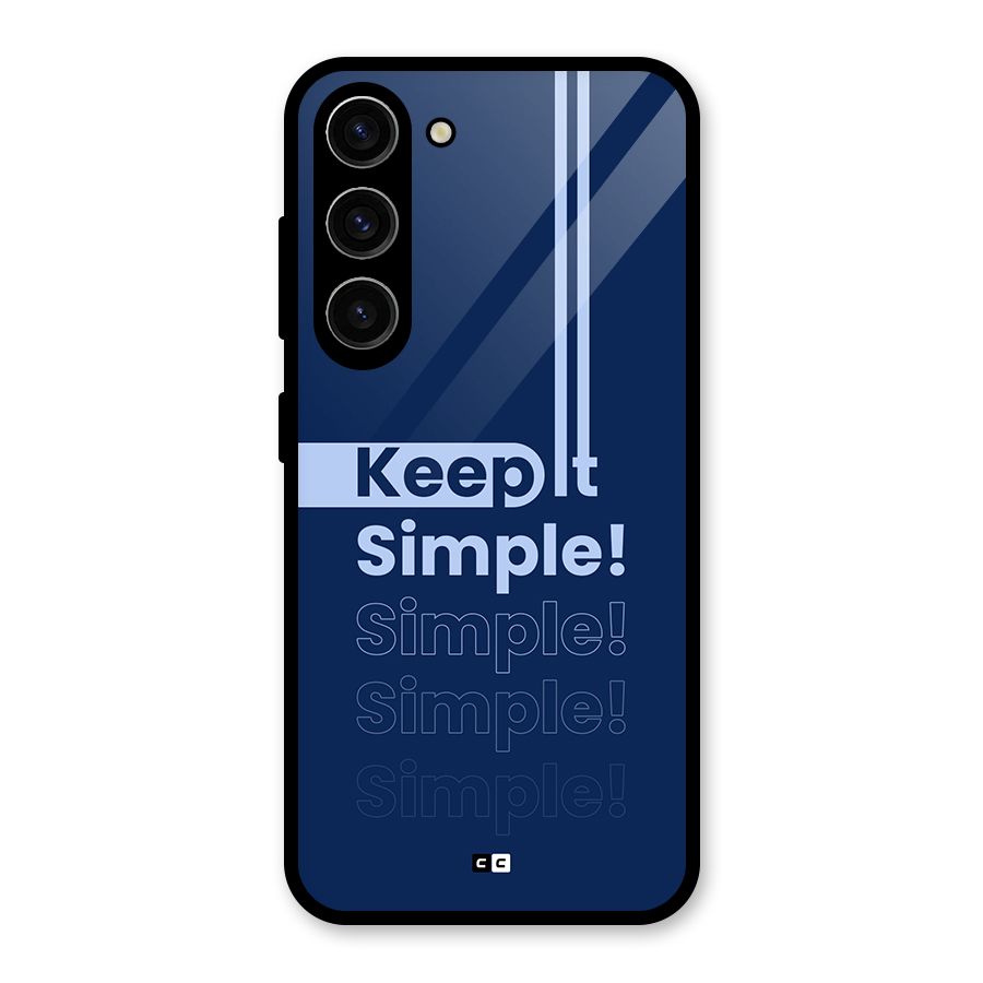 Keep It Simple Glass Back Case for Galaxy S23