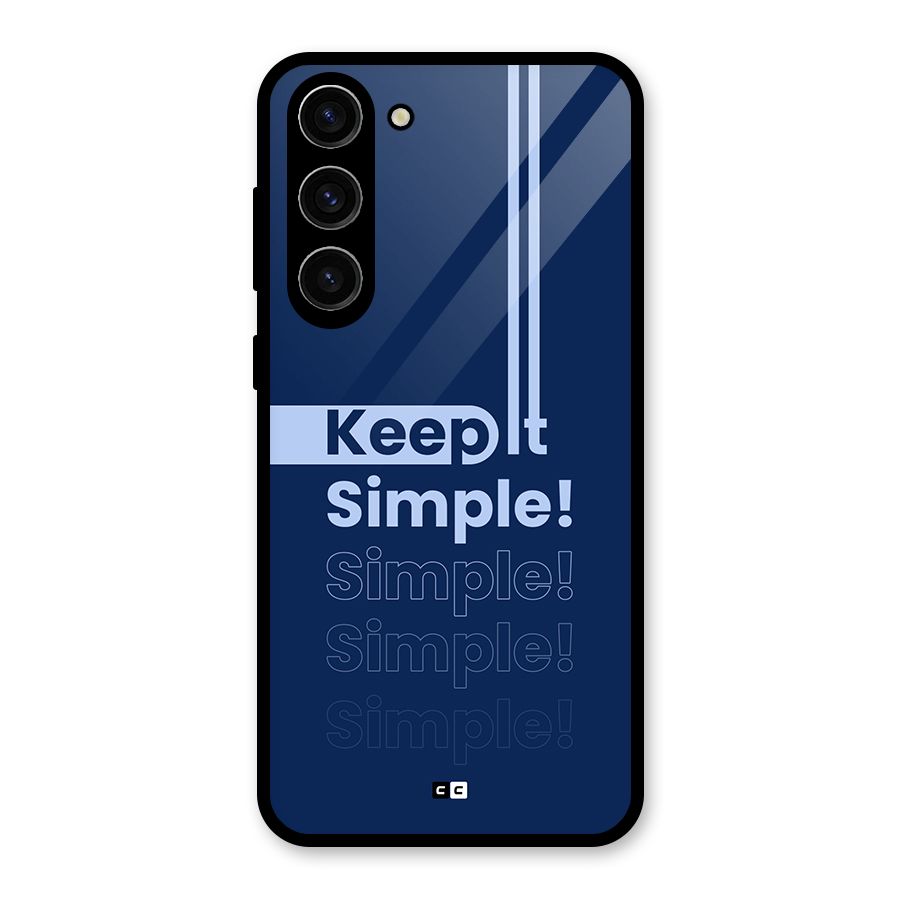 Keep It Simple Glass Back Case for Galaxy S23 Plus