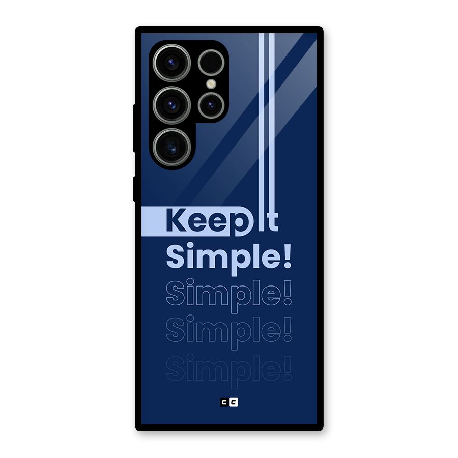 Keep It Simple Glass Back Case for Galaxy S23 Ultra