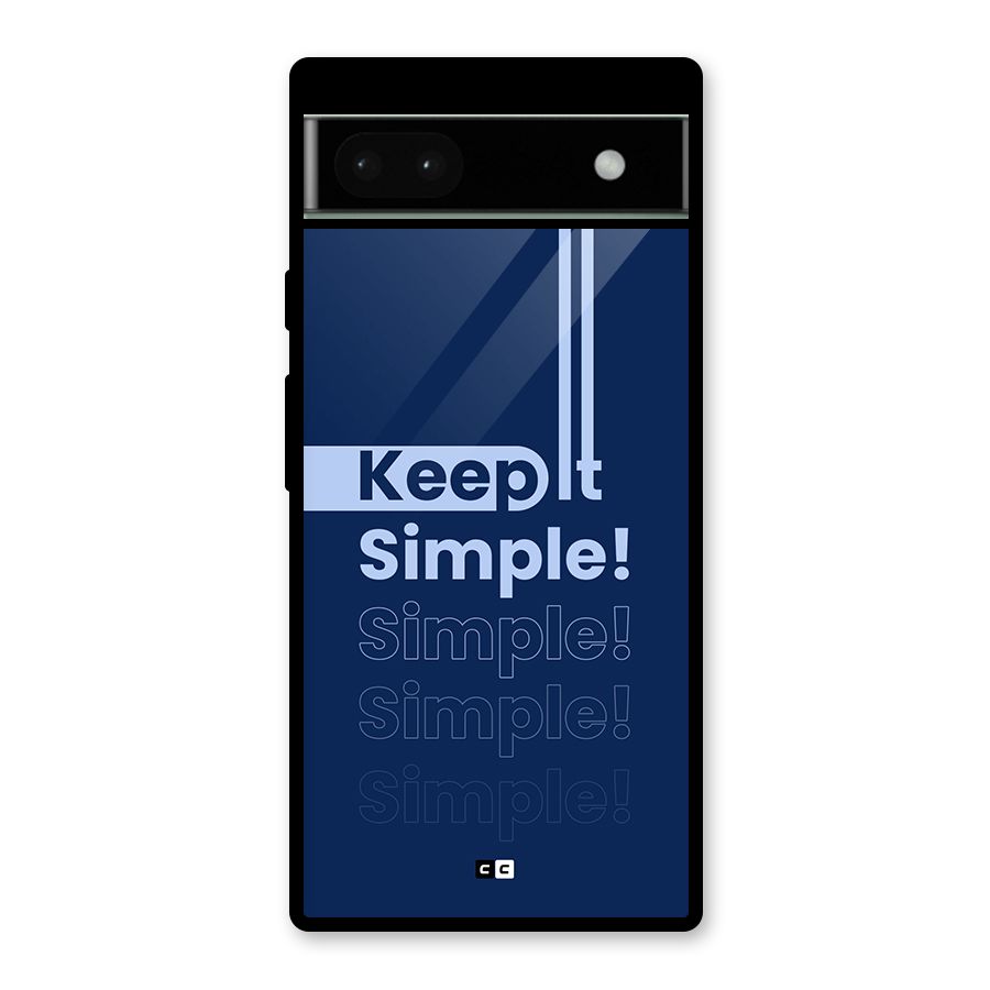 Keep It Simple Glass Back Case for Google Pixel 6a