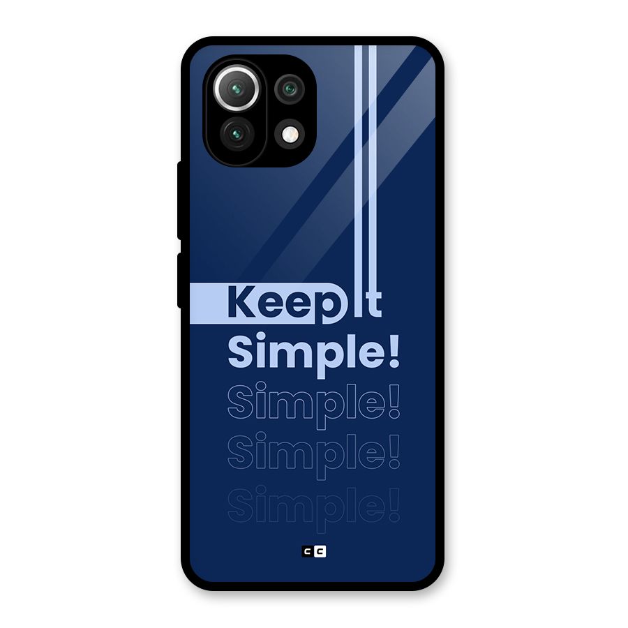 Keep It Simple Glass Back Case for Mi 11 Lite NE 5G