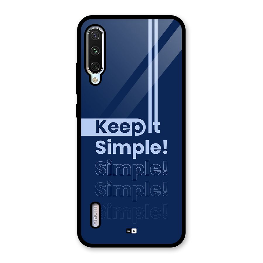Keep It Simple Glass Back Case for Mi A3