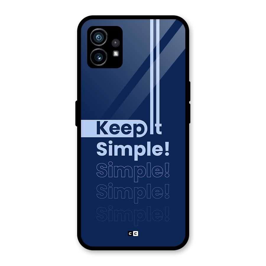 Keep It Simple Glass Back Case for Nothing Phone 1