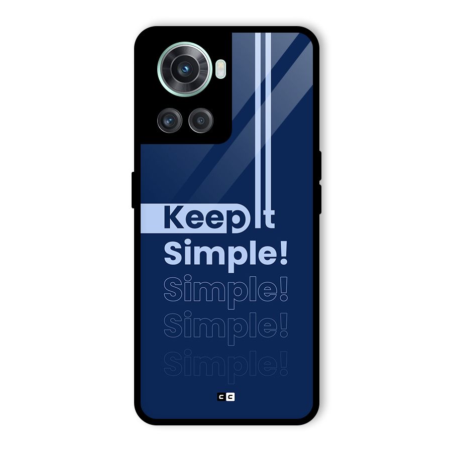 Keep It Simple Glass Back Case for OnePlus 10R