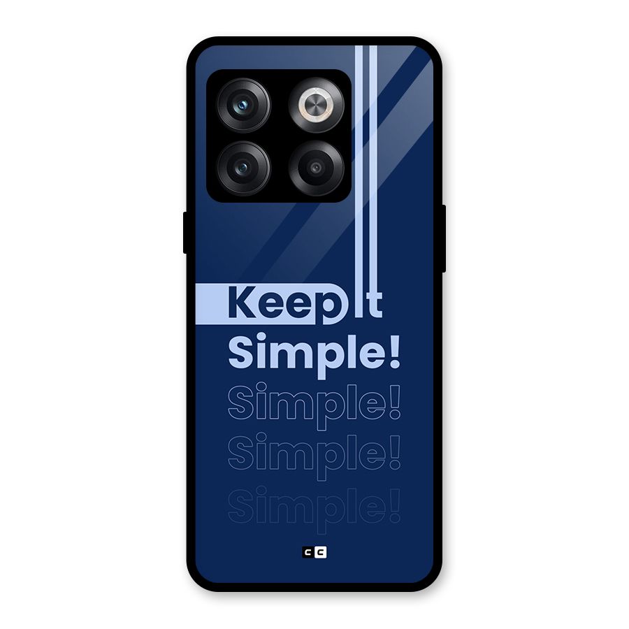 Keep It Simple Glass Back Case for OnePlus 10T