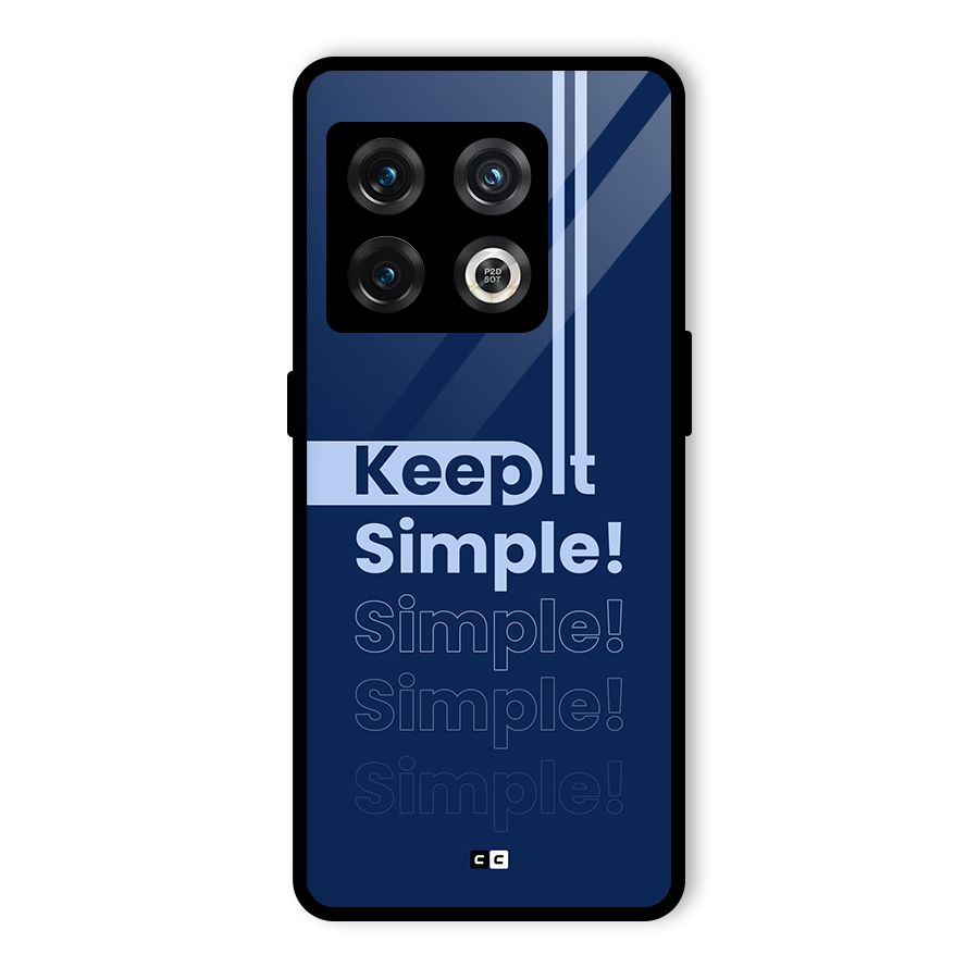 Keep It Simple Glass Back Case for OnePlus 10 Pro 5G