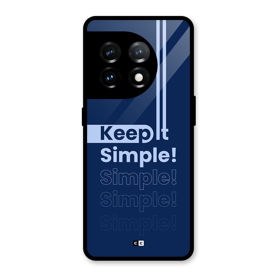Keep It Simple Glass Back Case for OnePlus 11