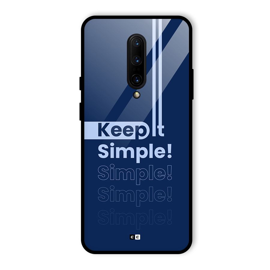 Keep It Simple Glass Back Case for OnePlus 7 Pro